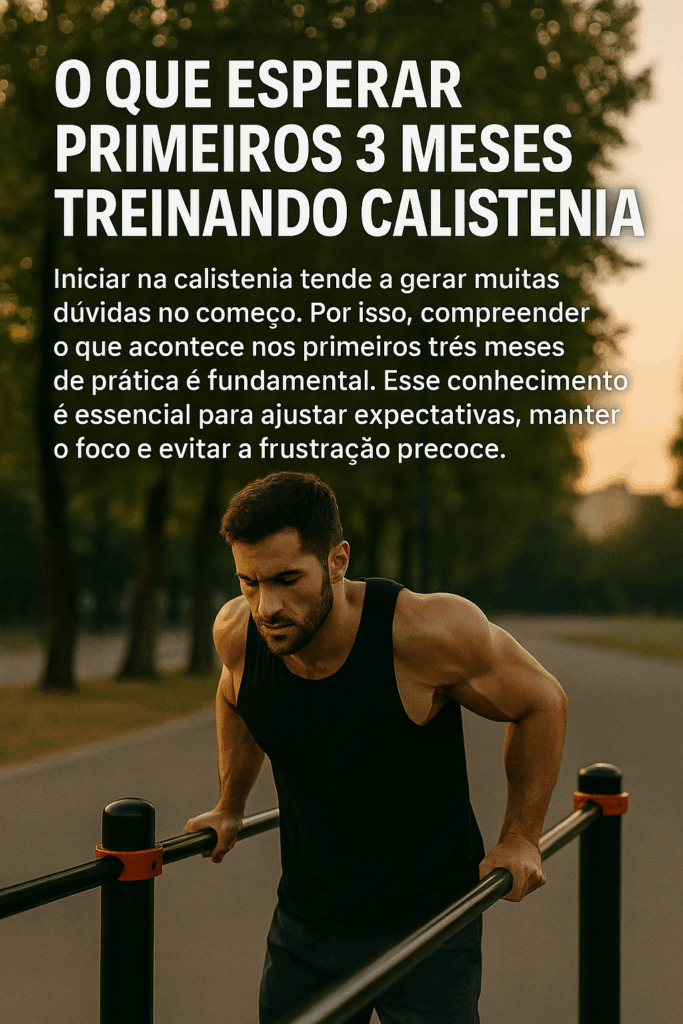 3 meses treinando Calistenia