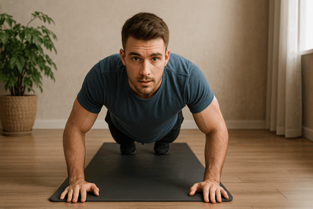 Calistenia Para Iniciantes exercício básico de calistenia flexão