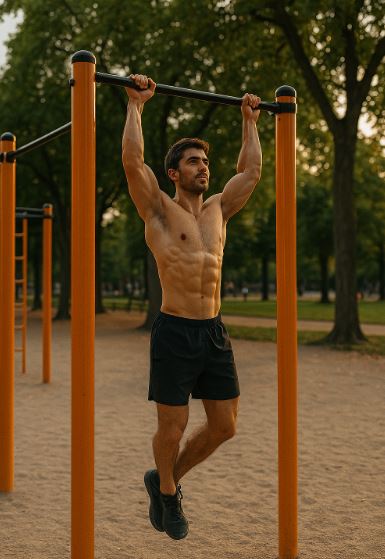 treino de barra calistenia