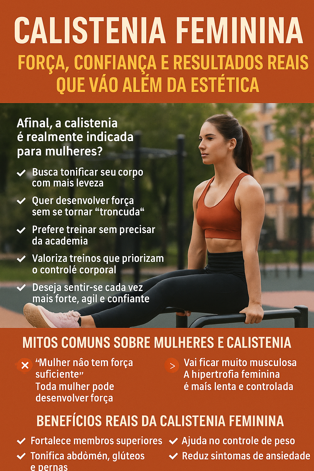 principais benefícios da calistenia feminina